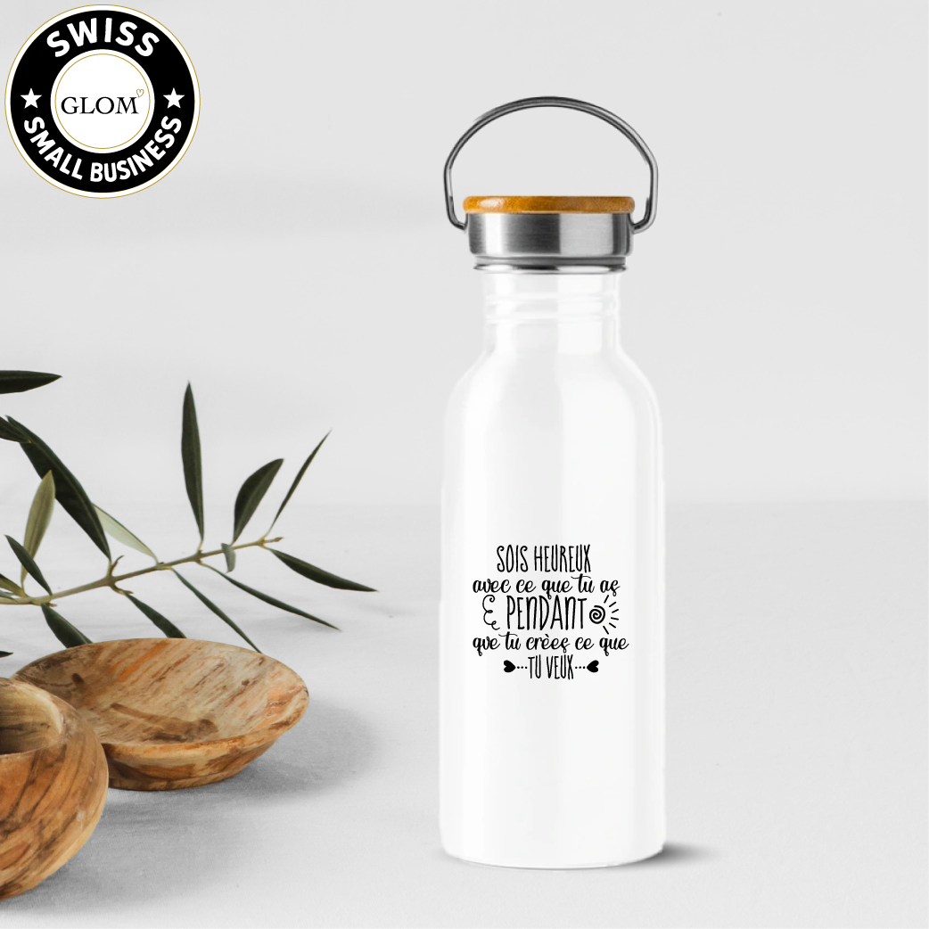 Design Me - Natural Bamboo Cap Bottle