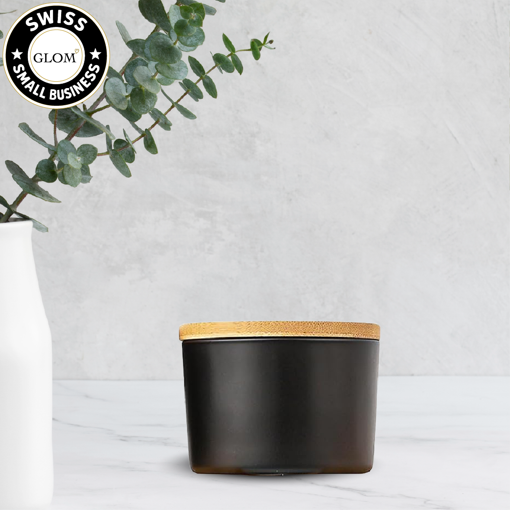 Premium Custom Candle – Engraved Bamboo Lid