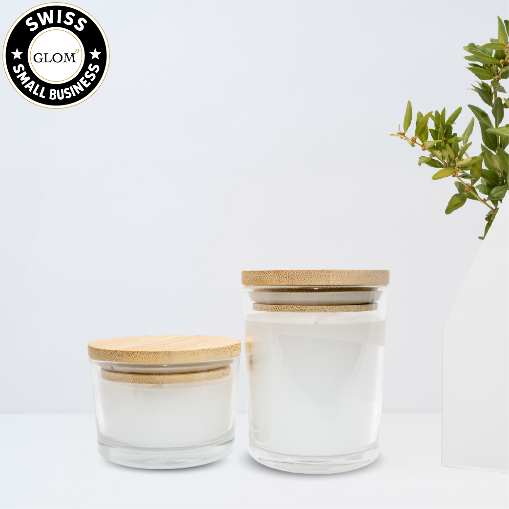 Premium Custom Candle – Engraved Bamboo Lid