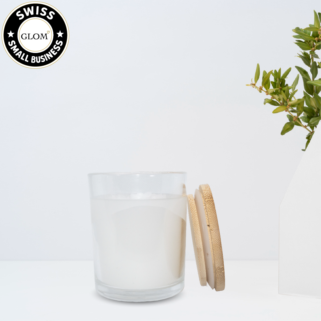 Premium Custom Candle – Engraved Bamboo Lid