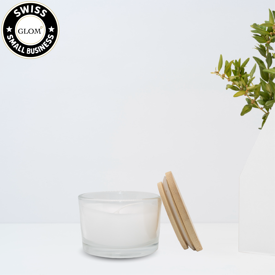 Premium Custom Candle – Engraved Bamboo Lid