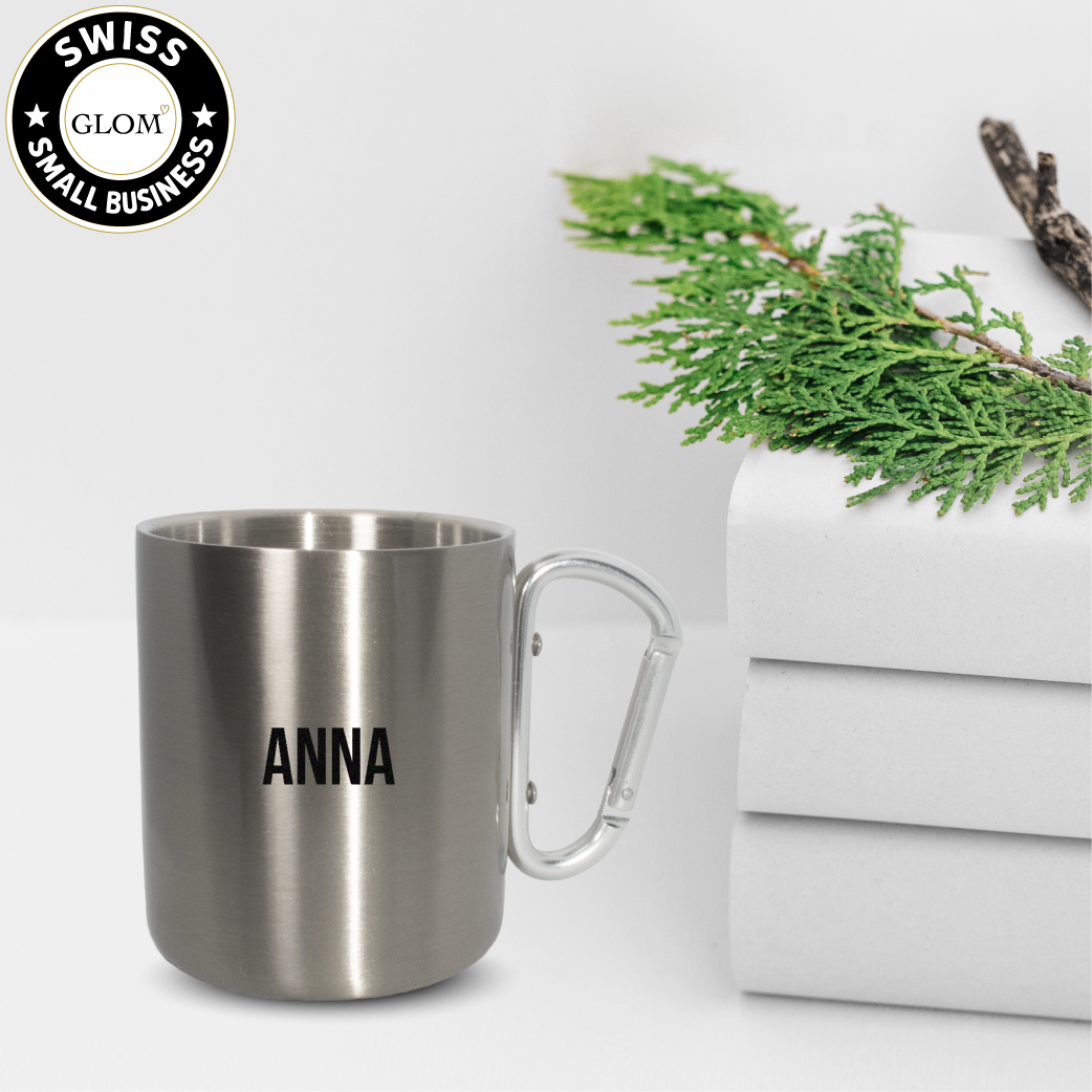 Adventure Mug – Edelstahl mit Karabinergriff