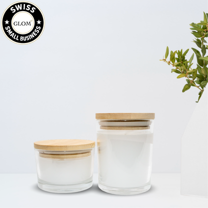 Custom Vanilla Candle – Engraved Bamboo Lid