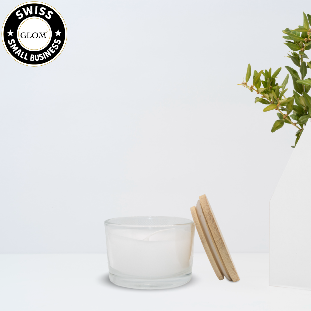 Custom Vanilla Candle – Engraved Bamboo Lid