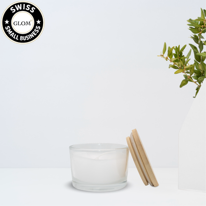Custom Vanilla Candle – Engraved Bamboo Lid