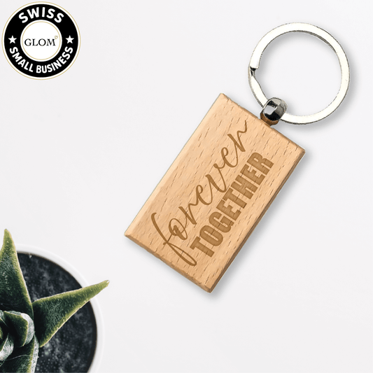 Custom Laser-Engraved Key Ring Rectangle