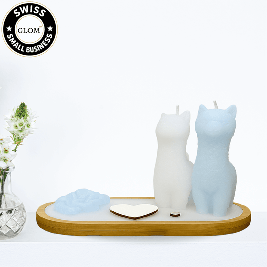 Alpaca Candle Duo – Personalized Heart